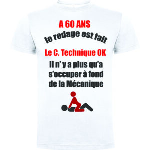 T-shirt 60 ans rodage